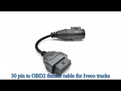 OBD2 OBDII 16ピン J1962 女性からIveco 30ピン接続ケーブル