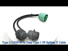 タイプ2J1939から正方形とスレッド型1J1939スプリッターケーブル