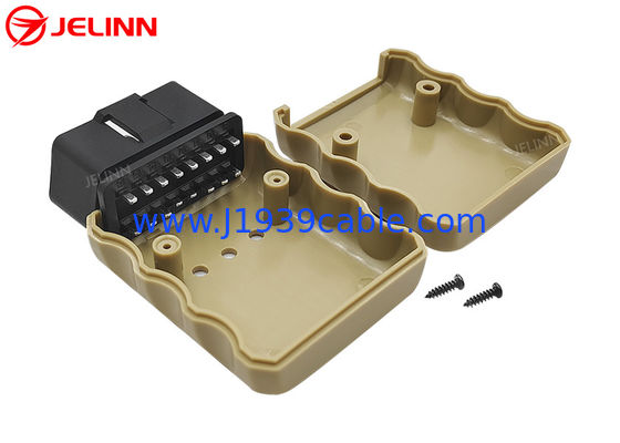 オーダーメイド OBD 2 ケース OBD2 ハウシングと直線ピン付き男性プラグ