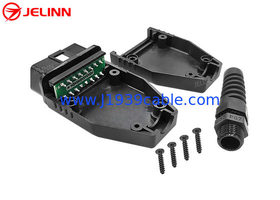 J1962 OBD2のオス・コネクタおよびワイヤー管とのOBD2 OBDIIのエンクロージャ