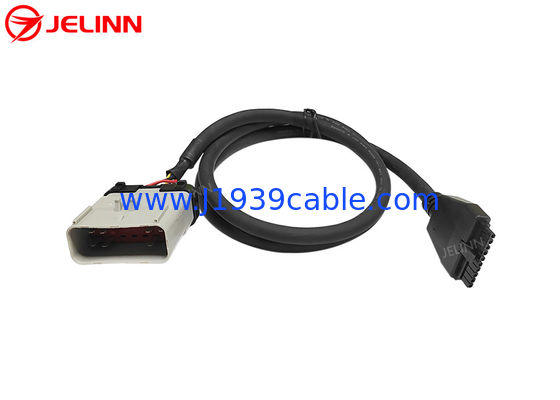 PT30 ELD 装置ケーブル 14Pin RP1226 北米の重荷トラック用電子記録装置用ケーブル